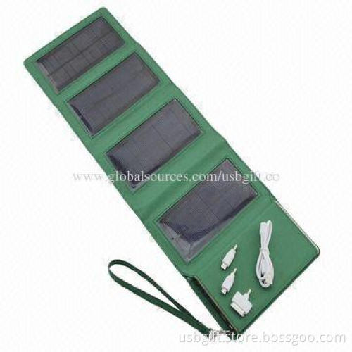 Foldable, smart and lightweight solar panel power bank with 8,000mAh capacity